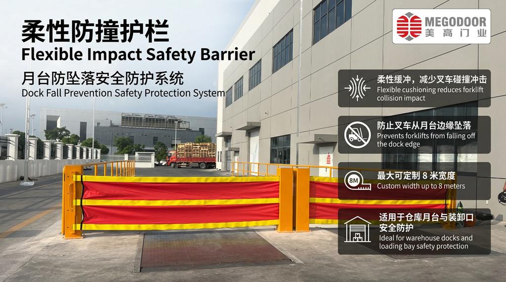 泰州月台防坠落伸缩护栏：为装卸口与物流仓储区域提供更可靠的安全防护插图1