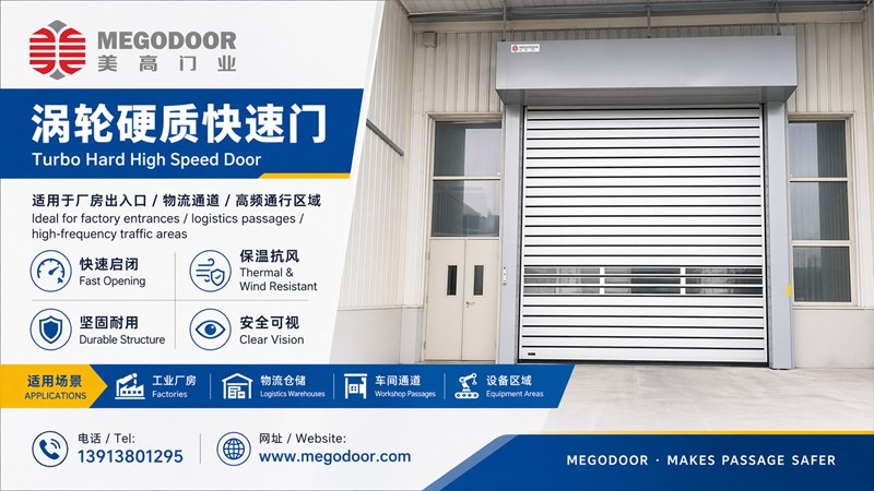 泰州车间物流门怎么选？美高门业推荐涡轮硬质快速门缩略图
